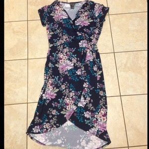 Floral wrap dress, size Medium, new, never worn